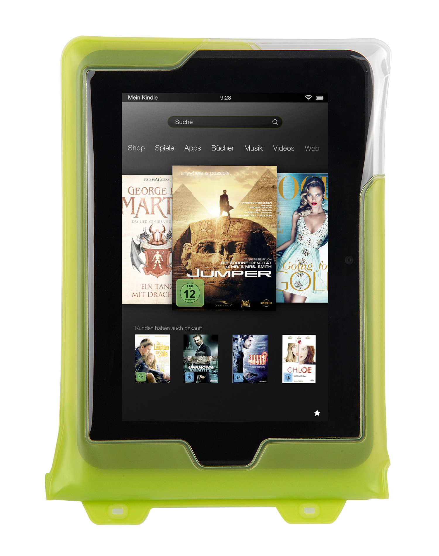 DiCAPac Multipurpose Case, waterproof, Green DiCAPac Multipurpose Case, waterproof, Green